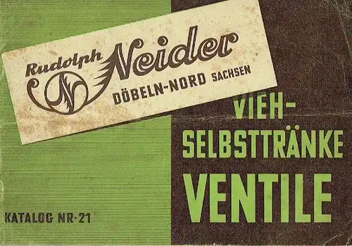 Vieh-Selbsttränke-Ventile. 