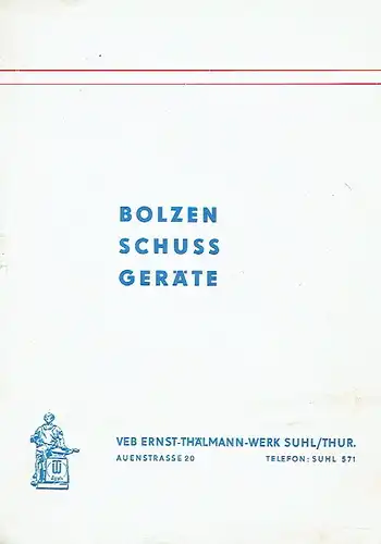 Bolzenschussgeräte. 