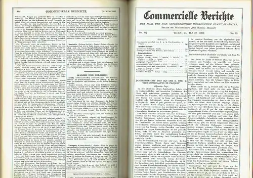 A. von Scala: Das Handels-Museum
 Mit Beilage Commercielle Berichte der K. u. K. Öst.-Ung. Consular-Ämter
 12. Jahrgang, 1. Semester (Jänner-Juni) (komplett). 