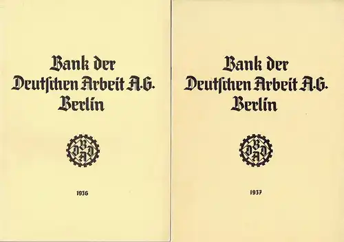 2 Geschäftsberichte 1936 und 1937. 