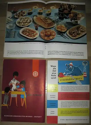 Hanna Enderlein: Konvolut Kochen / Rezepte / Backen - 8 Zeitschriften / Broschüren der DDR. 