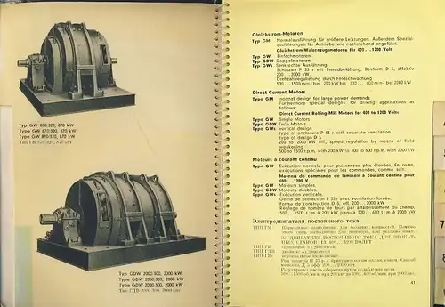 Fertigungsprogramm / Manufactoring Programme / Programme de Production / Proizvodstvennaya Programma
 Spitzenerzeugnisse der Elektroindustrie. 
