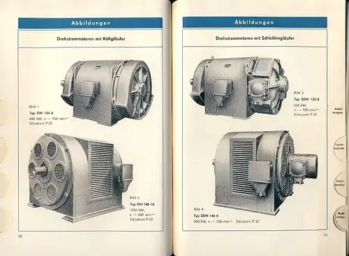 Drehstrom-Hochspannungs-Motoren für 6000 Volt. 