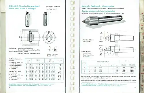 Bidurit Hartmetall und Hartmetallwerkzeuge. 