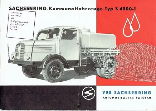 Sachsenring-Kommunalfahrzeuge Typ S 4000-1. 