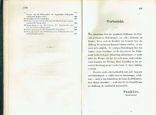 Andreas Ritter Tunkler von Treuimfeld: Die Lehre vom graphischen Defilement
 der Feld- und permanenten Befestigungen nach einem Manuscripte des weil. General-Majoren Ludwig v. Wüstefeld zum Gebrauche der k. k. Genie-Akademie. 