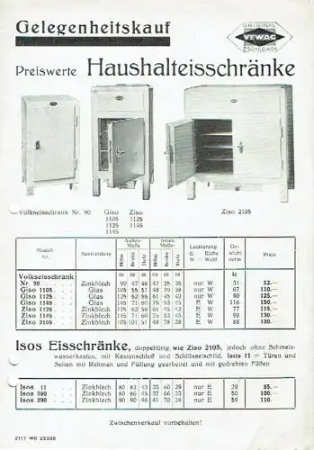 Preiswerte Eschebach Haushalteisschränke. 