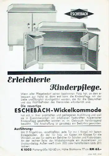 Eschebach-Wickelkommode. 