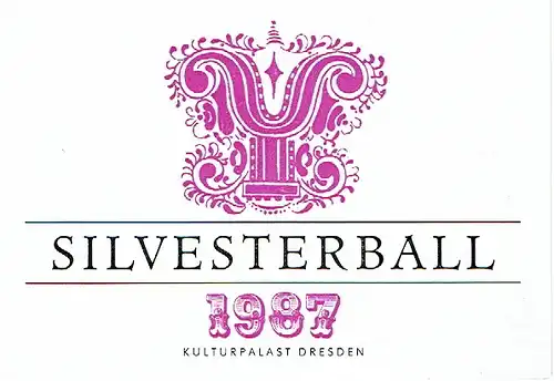 Silvesterball 1987. 