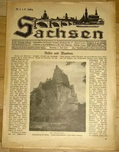 Sachsen
 Zeitschrift des Vereins der Beamten der vorm. Sächs. Staatseisenbahn, Bezirksverbandes Dresden des Reichsverbandes der Eisenbahnvereine, Sitz Kassel
 7/1929. 