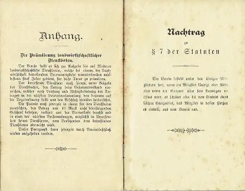 Carl Weitzmann: Revidirte Statuten des Land- und forstwirthschaftl. Vereins zu Pulsnitz. 