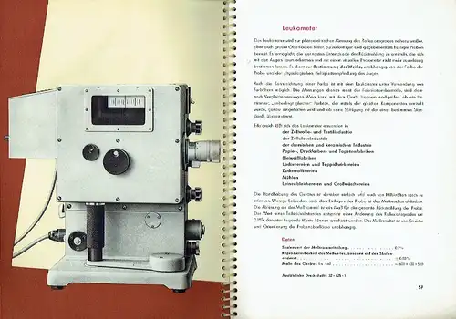 ohne Autor. Hrsg.: VEB Carl Zeiss Jena: Optische Messgeräte für Wissenschaft und Technik. 