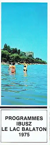 Programmes IBUSZ le Lac Balaton 1975. 