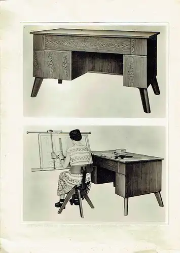 Kombinierter Schreibzeichentisch Reiss-Ideal Nr. 4016. 