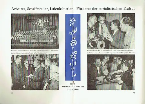 10 Jahre DDR
 Festschrift des Gewerkschaftsverlages Tribüne. 