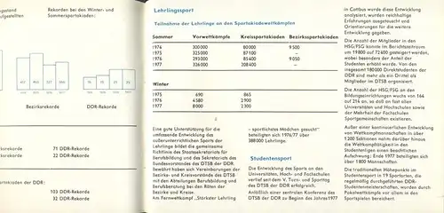 Zur Entwicklung des DTSB der DDR zwischen dem V. und VI. Turn- und Sporttag 1974-1977. 