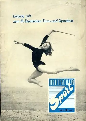 Leipzig ruft zum III. Deutschen Turn- und Sportfest
 Deutscher Sport. 