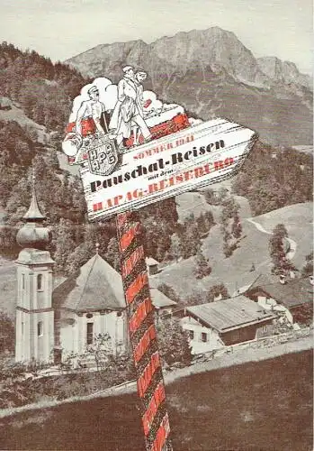 Sommer 1941 Pauschal-Reisen mit dem HAPAG Reisebüro. 