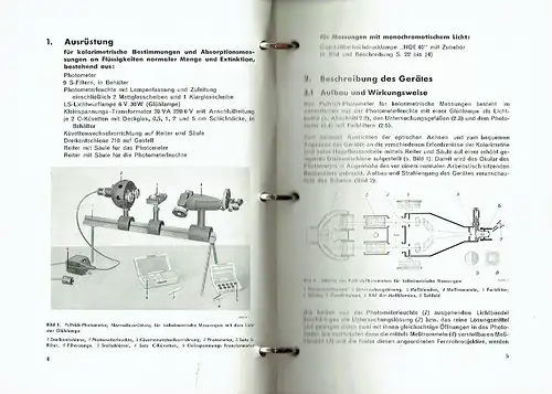 Arbeitsvorschriften für Pulfrich-Photometer
 Photometrische Bestimmungen in der Metall- und Hüttenindustrie. 