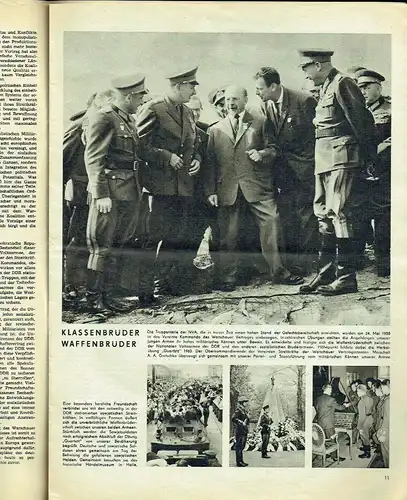 Warum ich länger diene - Soldaten im Gespräch
 NVA-Reporter, Sonderillustrierte der Nationalen Volksarmee, März 1965. 