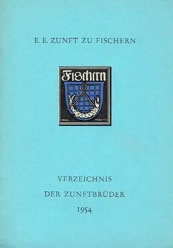 Verzeichnis der Zunftbrüder 1954. 