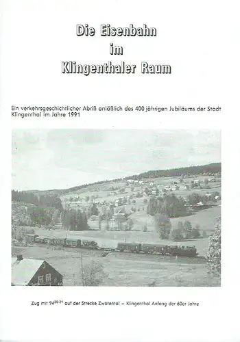 Ein verkehrsgeschichtlicher Abriß anläßlich des 400jährigen Jubiläums der Stadt Klingenthal im Jahre 1991
 Die Eisenbahn im Klingenthaler Raum. 