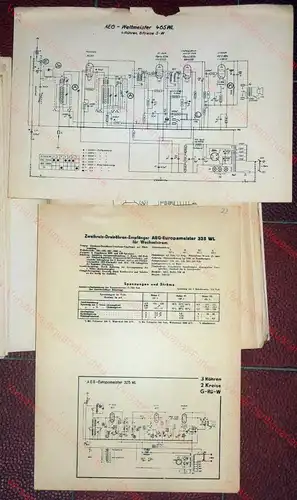 Rundfunk-Schaltbilder aller Industrie-Empfänger
 Abgleich-Vorschriften und Trimmerpläne
 Blaupunkt (mit vereinzelt baugleichen Nordmark / Hagenuk) sowie AEG (mit vereinzelt baugleichen Siemens und Telefunken) der Baujahre 1928/29 bis 1940/41. 