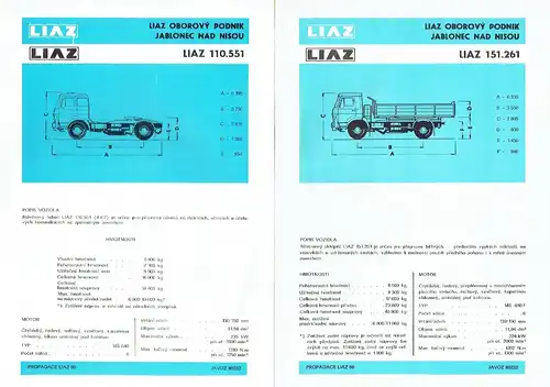 LIAZ 110.052 / LIAZ 110.551 / LIAZ 151.261. 