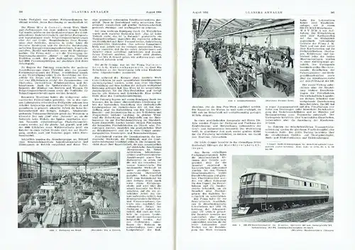 Glasers Annalen
 Zeitschrift für Verkehrstechnik und Maschinenbau
 Heft 8/1954. 