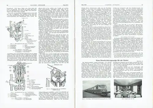 Glasers Annalen
 Zeitschrift für Verkehrstechnik und Maschinenbau
 Heft 3/1952. 