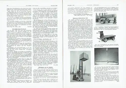 Glasers Annalen
 Zeitschrift für Verkehrstechnik und Maschinenbau
 Heft 12/1950. 