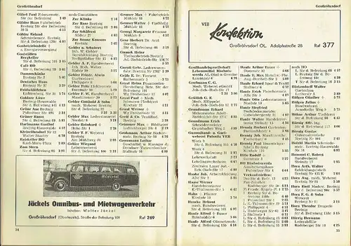 Amtliches Fernsprechbuch Kreis Bischofswerda (Sachsen)
 mit den Ortsnetzen Bischofswerda, Burkau, Großharthau, Großröhrsdorf, Neukirch und Pulsnitz
 Stand Januar 1960. 