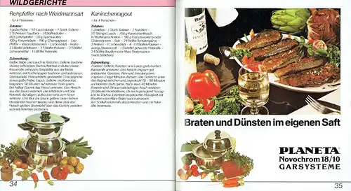 Planeta Novochrom 18/10 Garsysteme
 Die neue Art der Speisenzubereitung. 