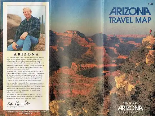 Arizona Travel Map. 