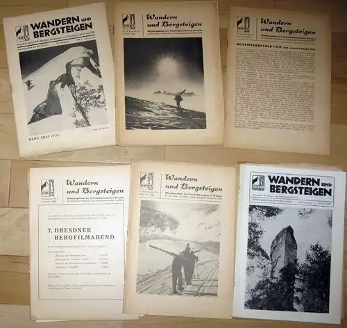 Wandern und Bergsteigen
 Mitteilungsblatt des Vorstandes Dresden. 