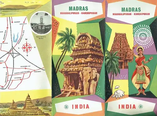 Madras - Mahabalipuram - Kanchipuram. 