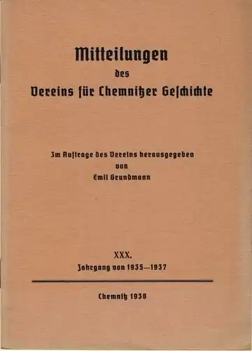 Mitteilungen des Vereins für Chemnitzer Geschichte
 XXX. Jahrbuch. 