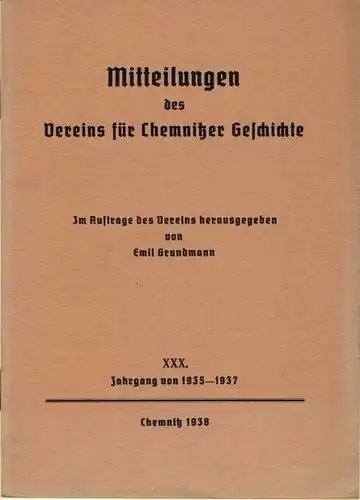 Mitteilungen des Vereins für Chemnitzer Geschichte. 