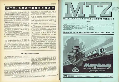 MTZ Motortechnische Zeitschrift
 Technisch-wissenschaftliche Zeitschrift für das Gesamtgebiet des Verbrennungsmotors und der Gasturbine. 