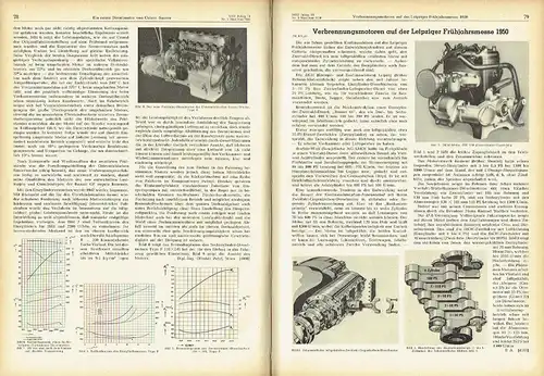MTZ Motortechnische Zeitschrift
 Technisch-wissenschaftliche Zeitschrift für das Gesamtgebiet des Verbrennungsmotors und der Gasturbine
 11. Jahrgang (6 Hefte komplett). 