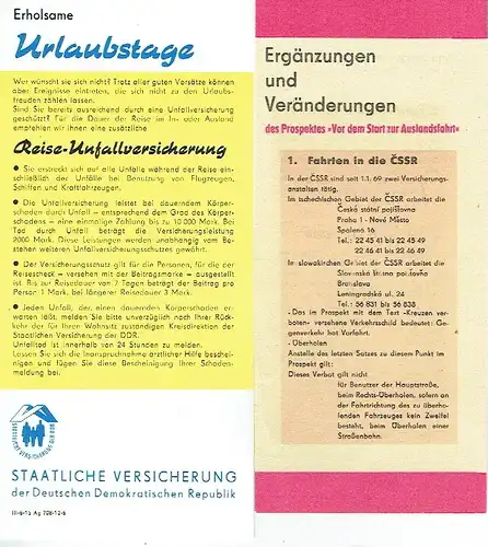 2 Merkzettel / Ergänzungen / Werbung. 