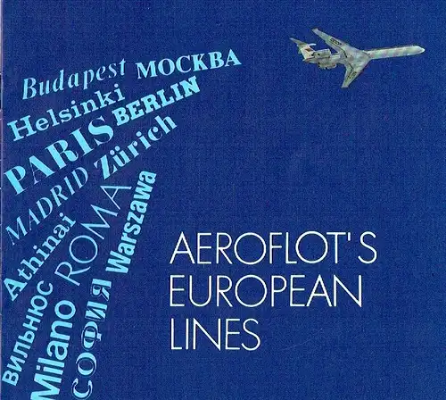 Aeroflot's European Lines. 