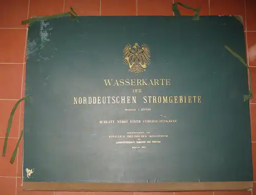 Wasserkarte der Norddeutschen Stromgebiete. 