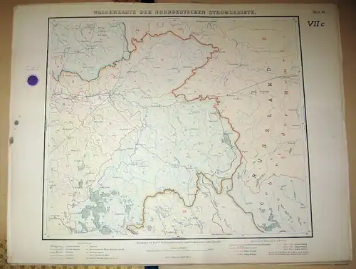 Wasserkarte der Norddeutschen Stromgebiete. 