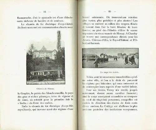 Livret Officiel de la Fête des Vignerons
 se célébrant à Vevey ... aoùt 1905. 