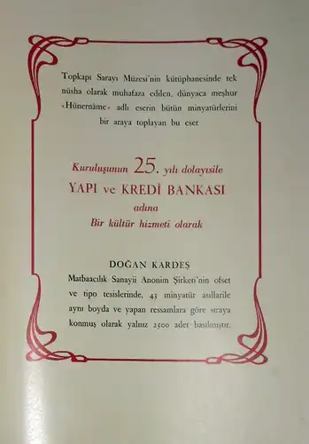 Hünernâme Minyatürleri ve Sanatçılari. 