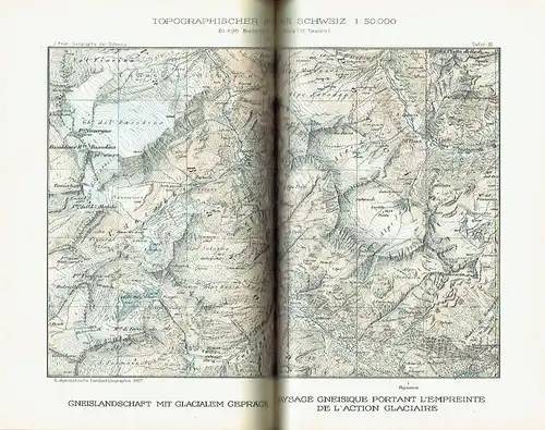 Dr. J. Früh: Geographie der Schweiz
 Band 1 bis 4 komplett. 