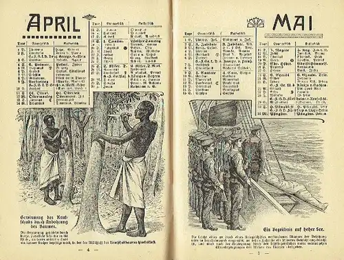 Jung-Deutschlands Flotten- u. Kolonial-Kalender 1909. 