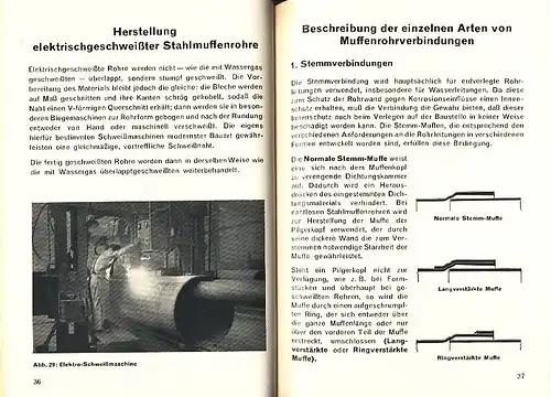 Stahlmuffenrohre/h1>Bandnummer, Reihe: Ausgabe IHerausgeber: Deutsche Röhrenwerke AG, DüsseldorfSeitenanzahl und Ausstattung: 191 Seiten mit 69 Bildern, einigen Tabellen und 2 AusschlagtafelnFormat / Größe (cm): ca. 12,5 x 18Verlag /.. 