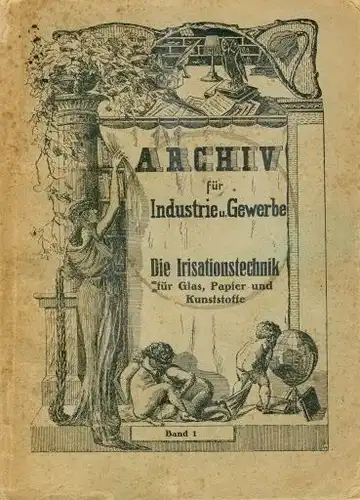 Otto W. Parkert: Die Irisationstechnik für Glas, Papier und Kunststoffe
 in ihrer Anwendung auf Glas, Metall, Kunsthorn, Zelluloid, Steinnuß, Papiermaché, Porzellan usw. mit besonderer Berücksichtigung der modernen Perlmuttin- und Kaltirisdekore. 